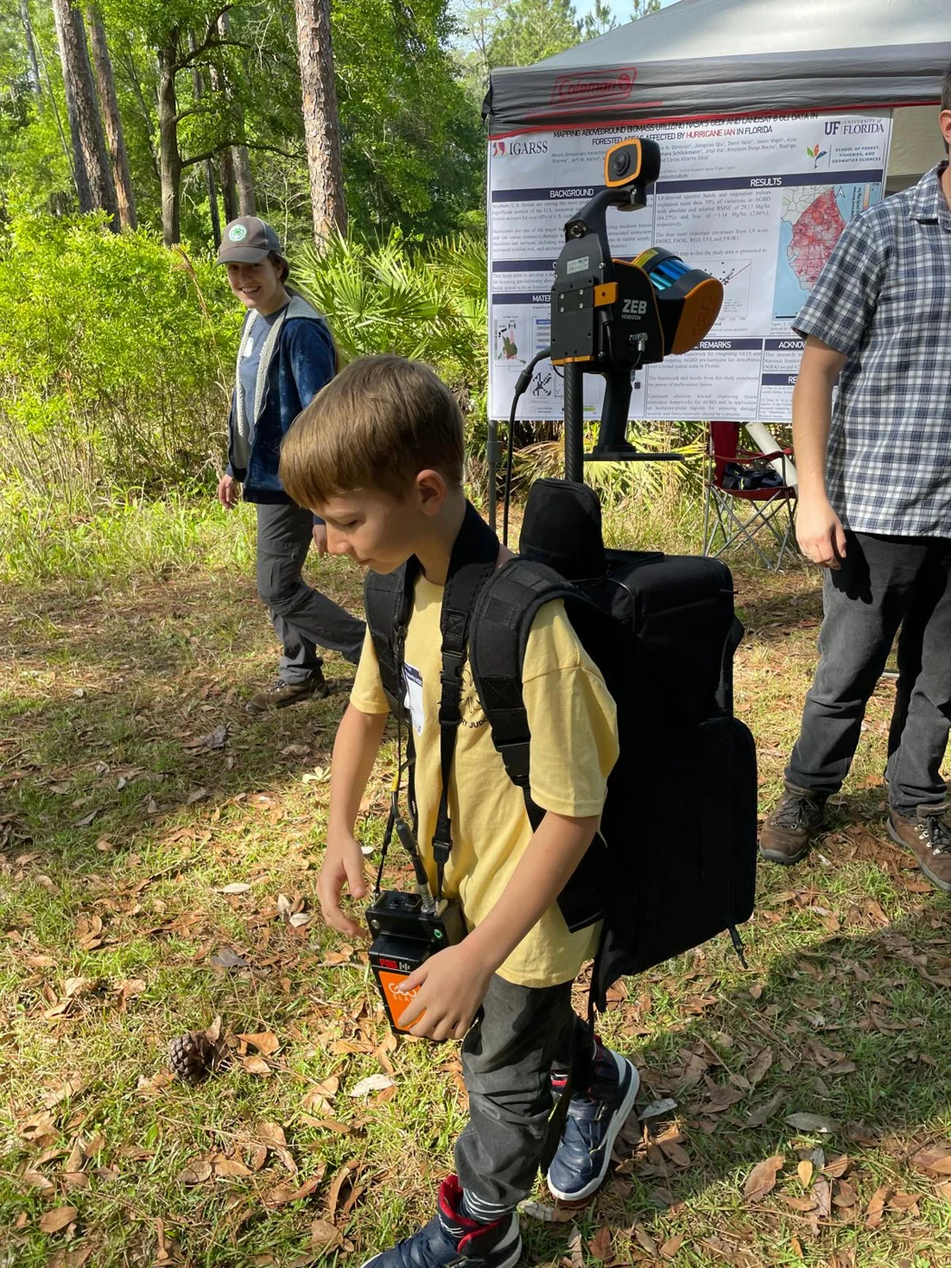 Discovering how mobile laser scanning captures a forest in three dimensions.