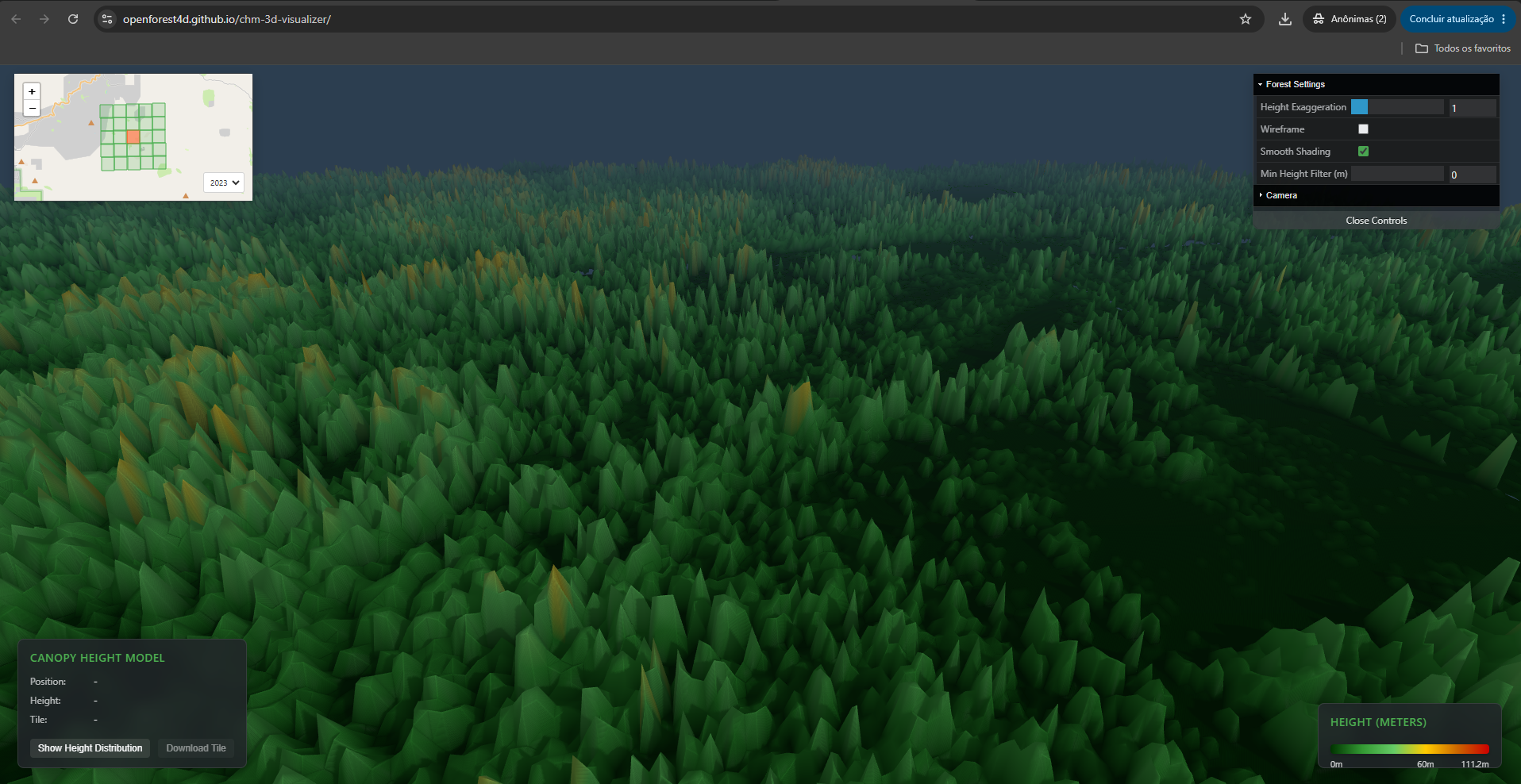 CHM 3D Visualizer interface