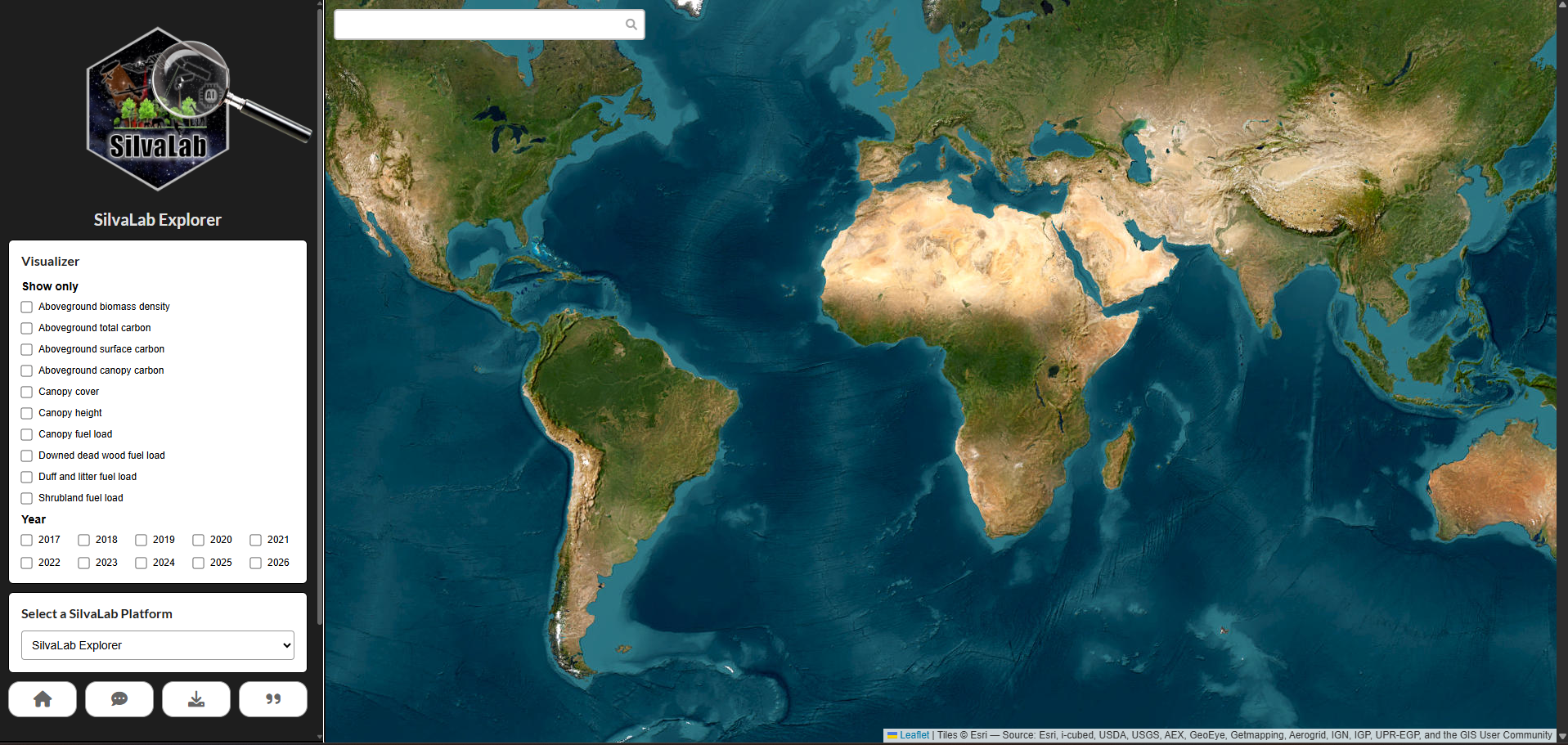 SilvaLab Explorer interface