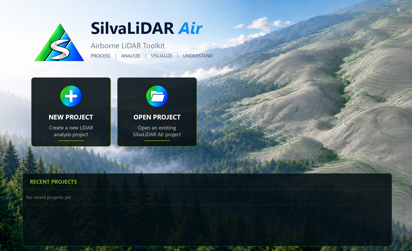 SilvaLiDAR Air project launcher